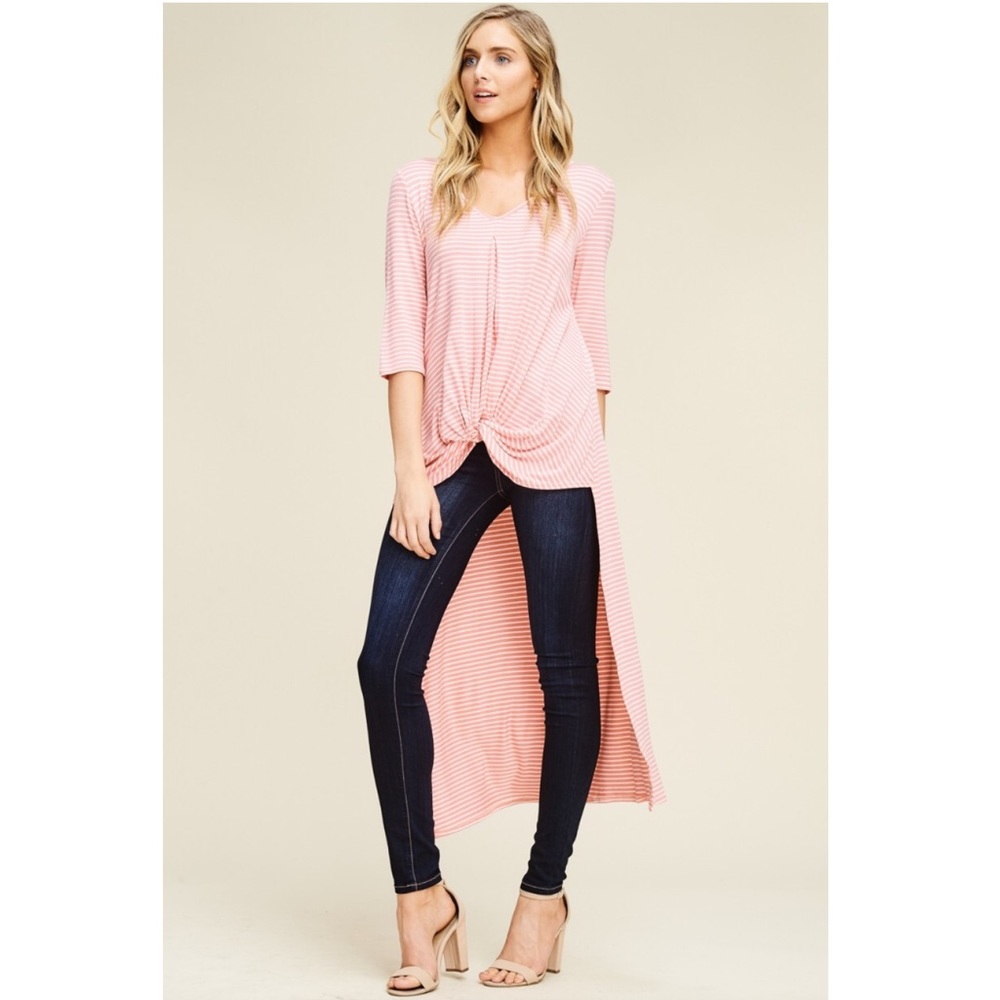 $$ FIRM $$ Beautiful Spring Hi Lo Tunic Top - Picture 4 of 8